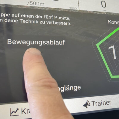 Fokus auf den Bewegungsablauf